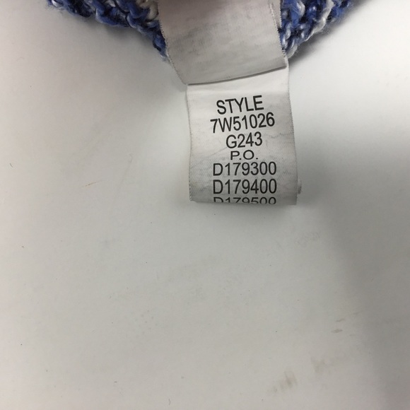 Lucky Brand Blue Striped Open Front Cardigan. - Picture 8 of 8